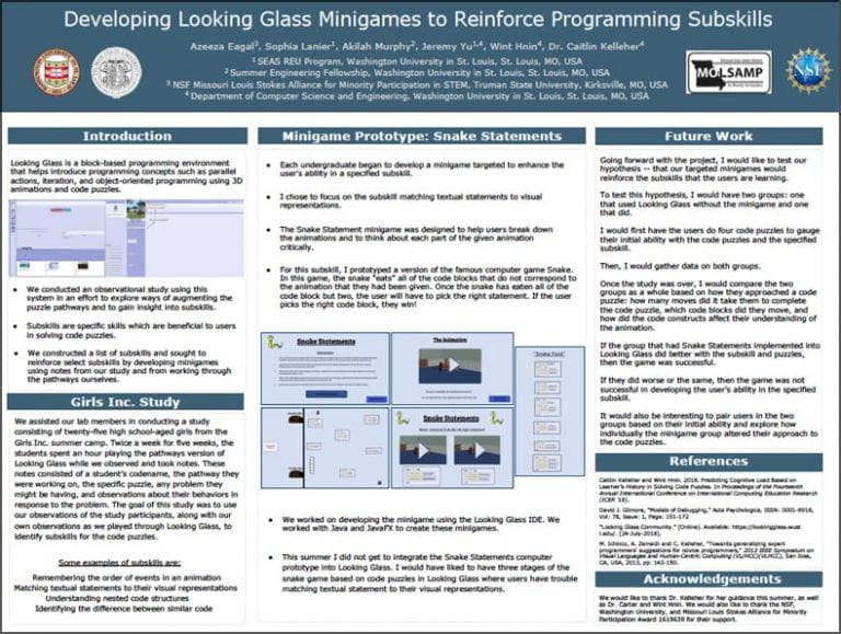Developing Looking Glass Minigames to Reinforce Programming Subskills